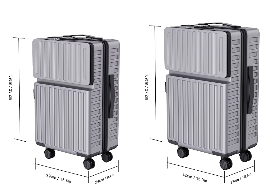 Valises Rigides ABS Haute Résistance – Gris Anthracite