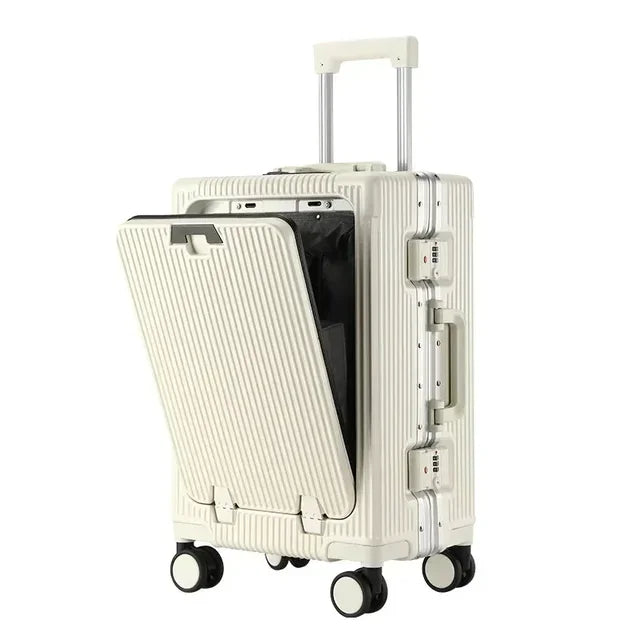 Valise Cabine Rigide Cadre Aluminium & Port USB