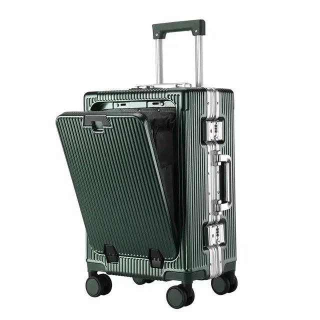 Valise Cabine Rigide Cadre Aluminium & Port USB