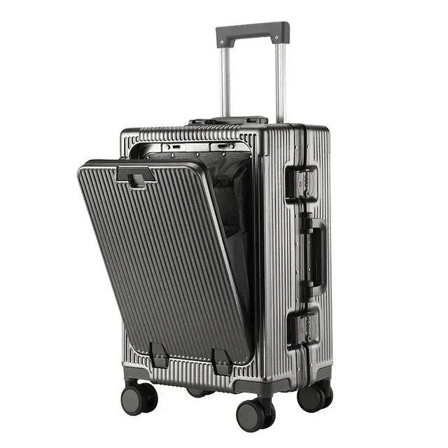 Valise Cabine Rigide Cadre Aluminium & Port USB